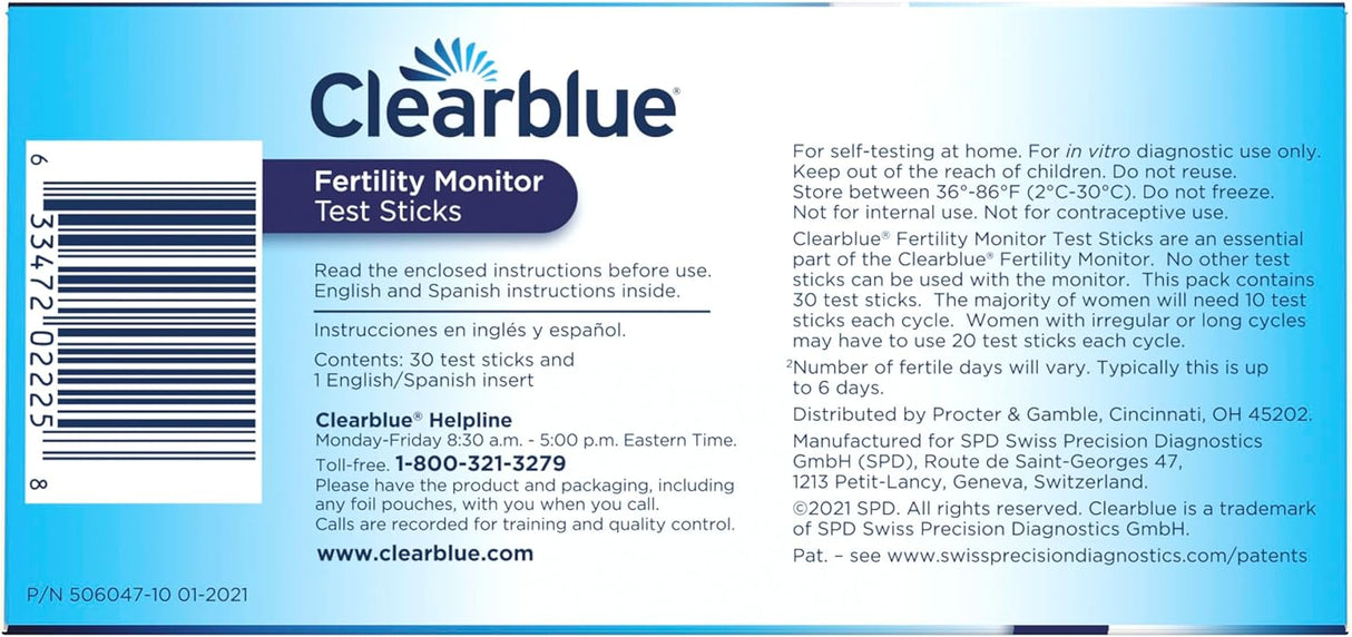 Clearblue Fertility Monitor Test Sticks
