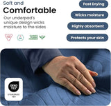 Washable Underpads 34" x 36" Pack of 4 Heavy Absorbency Reusable Bedwetting Incontinence Pads for Adults, Kids, & Pets - Waterproof Protective Pad for Bed, Couch, Sofa, Floor