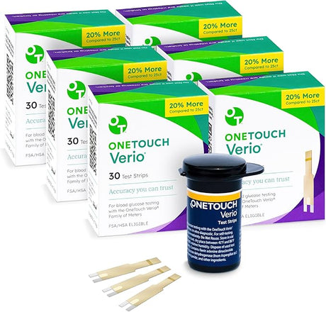 Test Strips for Diabetes Value Pack - 90/180 Count - for Blood Sugar Monitor - Home Self Glucose Testing - 3 Boxes, 30 Strips Per Pack