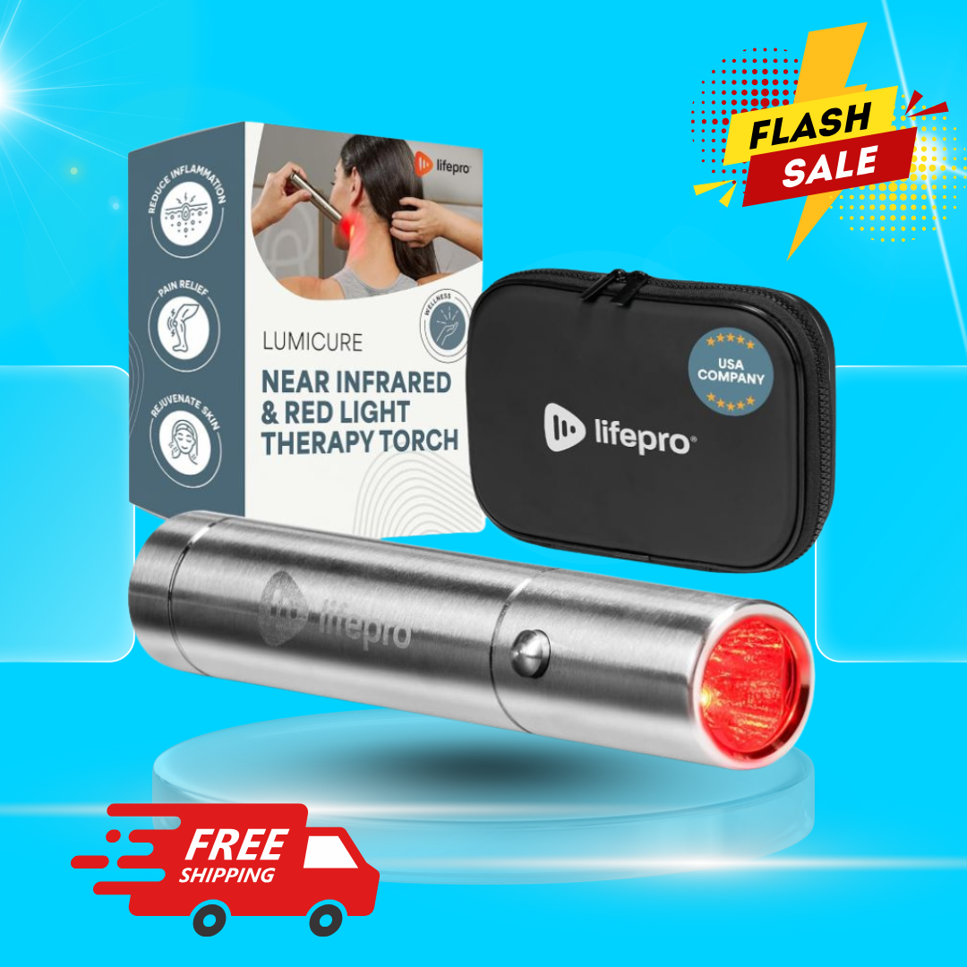Lifepro Infrared & Red Light Therapy Device for Joints & Muscles Pain Relief, Portable Near Infrared Light for Body & Face Inflammation, Compact & Effective Design - Use 3 wavelengths