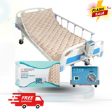 Alternating Air Pressure Mattress Pad, Bed Sore Prevention, Hospital Bed Mattress Topper with Whisper Quiet Pump & Waterproof, Heat Resistant Ulcer Cushion Pad for Hospital, Home, Medical Use