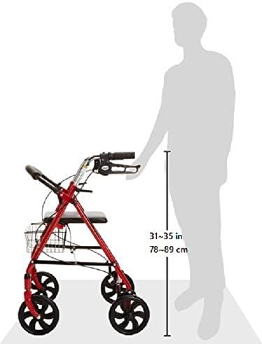 Drive Medical Wheel Rollator Walker With Seat