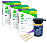 Test Strips for Diabetes Value Pack - 90/180 Count - for Blood Sugar Monitor - Home Self Glucose Testing - 3 Boxes, 30 Strips Per Pack