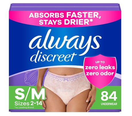 Adult Incontinence Underwear for Women and Postpartum Underwear, S/M, Up to 100%* Bladder Leak Protection