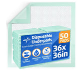 Bed Pads Disposable Adult, Heavy Duty Chux Pads, 36x36, 50 Count, Incontinence Bed Pads for Adults, Chucks Underpads Extra Large, Disposable Bed Pads for Incontinence, Pee Pads