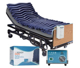 Alternating Air Pressure Mattress Pad with Micro Air Vents for Bedsore Prevention, with Whisper Quiet Pump, Waterproof Pressure Relief Ulcer Cushion Pad for Bed Sores for Hospital Bed Home Use