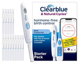 Clearblue & Natural Cycles Hormone-Free Birth Control Kit Starter Pack, 3 Month Subscription to The Natural Cycles app, 15 Digital Ovulation Tests, 1 Digital Basal Thermometer