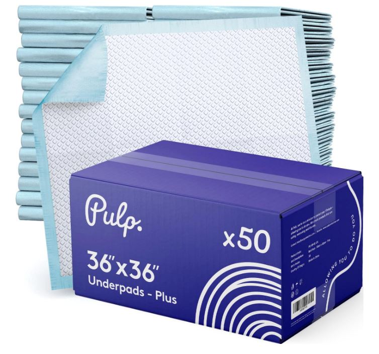 50 x  Bed Pads 36" x 36" | Extra Large Disposable Underpads | Heavy Duty & Ultra Absorbent Leak Proof Chucks Pads for Adults, Children, Babies & Pets | FSA & HSA Eligible