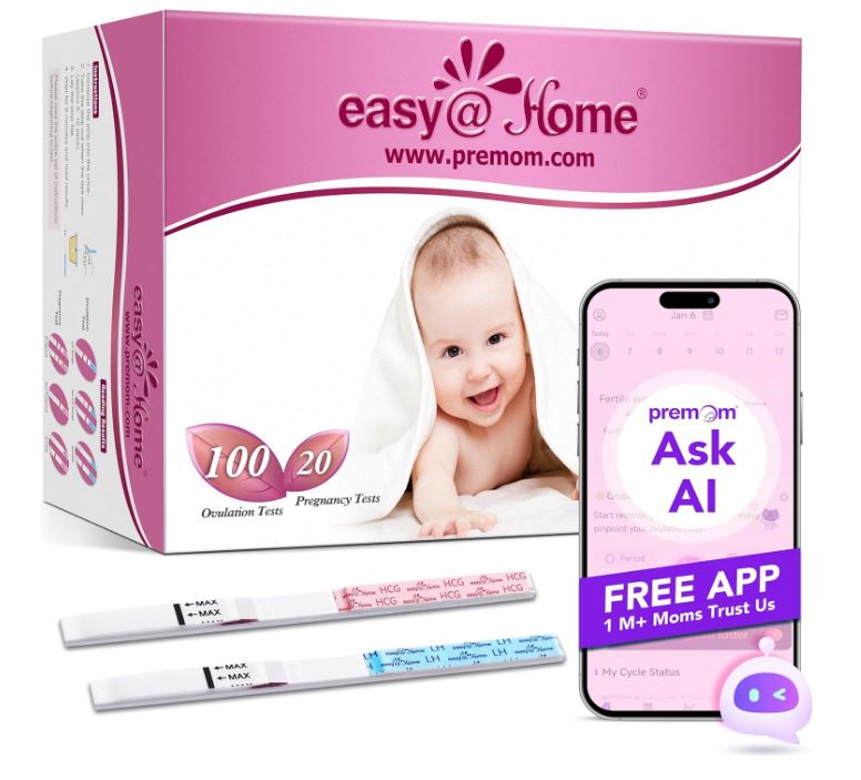 Ovulation Test Strips and Pregnancy Test Strips Combo Kit