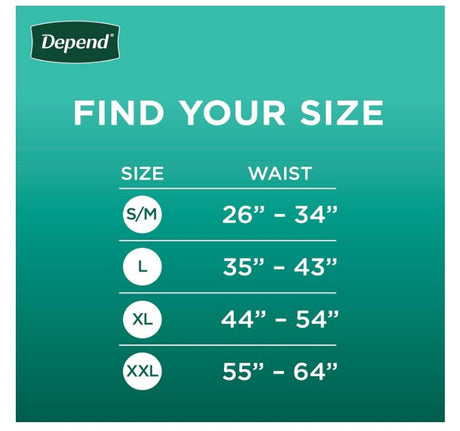 Adult Incontinence Underwear for Men, Disposable, Maximum, Large, Grey