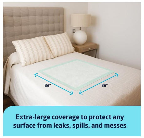 Bed Pads Disposable Adult, Heavy Duty Chux Pads, 36x36, 50 Count, Incontinence Bed Pads for Adults, Chucks Underpads Extra Large, Disposable Bed Pads for Incontinence, Pee Pads
