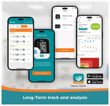 Blood Pressure Monitors for Home Use with APP Health Tracking, Blood Pressure Cuff Arm 8.6-16.5' with Automatic Pressurization, Irregular Heartbeat Monitoring, 8 AAA Batteries