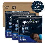 Boys' Nighttime Bedwetting Underwear, Size Large (68-95 lbs)