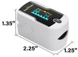 Wireless Bluetooth Fingertip Blood Pulse Oximeter Monitor with FREE App, SpO2, Heart Rate, Plethysmograph, and Perfusion Index Finger Oxygen Sensor Meter