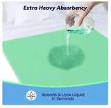 4 Pack 36” x 54” Extra Heavy Absorbency Washable Underpads, Waterproof Nursing Pads Incontinence Bed Pads, Reusable Washable Pee Pads for Dogs, Diaper Changing & Adults, Mattress Protector