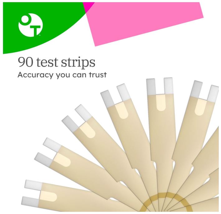 Test Strips for Diabetes Value Pack - 90/180 Count - for Blood Sugar Monitor - Home Self Glucose Testing - 3 Boxes, 30 Strips Per Pack