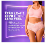 Adult Incontinence Underwear for Women and Postpartum Underwear, S/M, Up to 100%* Bladder Leak Protection