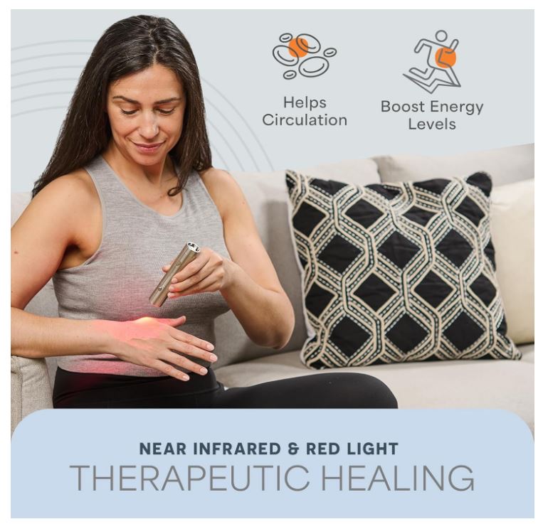 Lifepro Infrared & Red Light Therapy Device for Joints & Muscles Pain Relief, Portable Near Infrared Light for Body & Face Inflammation, Compact & Effective Design - Use 3 wavelengths