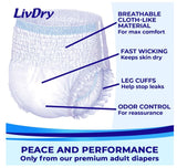 Adult Diapers Large Incontinence Underwear, Overnight, Leak Protection