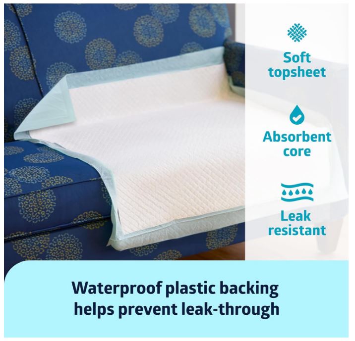 Bed Pads Disposable Adult, Heavy Duty Chux Pads, 36x36, 50 Count, Incontinence Bed Pads for Adults, Chucks Underpads Extra Large, Disposable Bed Pads for Incontinence, Pee Pads