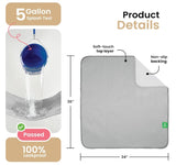 Washable Underpads 34" x 36" Pack of 4 Heavy Absorbency Reusable Bedwetting Incontinence Pads for Adults, Kids, & Pets - Waterproof Protective Pad for Bed, Couch, Sofa, Floor