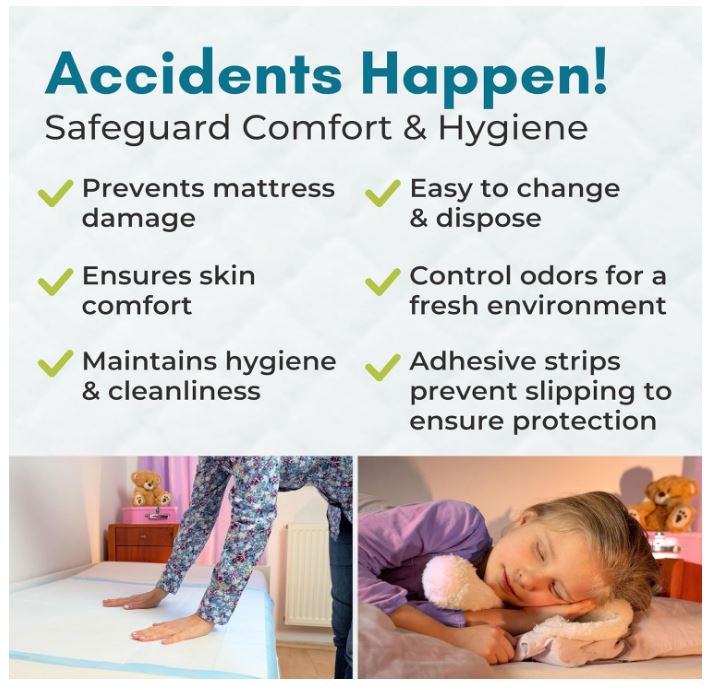 40 XL 36 x 36 Heavy Duty Ultra Absorbent Bed Pads w/ Adhesive by Nurture | Disposable Chux Liners, Underpads, Adult Incontinence Hospital Grade Chucks