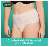 Adult Incontinence & Postpartum Bladder Leak Underwear for Women, Disposable, Maximum, Small, Blush