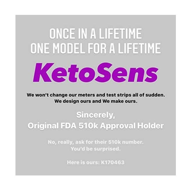 Blood Ketone Test Strips - Ideal for The Keto Diet and Ketosis Monitoring - Includes 50 Test Strips