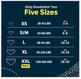 Boys' Nighttime Bedwetting Underwear, Size Large (68-95 lbs)