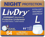 Adult Diapers Large Incontinence Underwear, Overnight, Leak Protection
