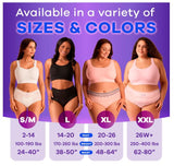 Adult Incontinence Underwear for Women and Postpartum Underwear, S/M, Up to 100%* Bladder Leak Protection