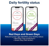 Clearblue & Natural Cycles Hormone-Free Birth Control Kit Starter Pack, 3 Month Subscription to The Natural Cycles app, 15 Digital Ovulation Tests, 1 Digital Basal Thermometer