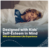 Boys' Nighttime Bedwetting Underwear, Size Large (68-95 lbs)