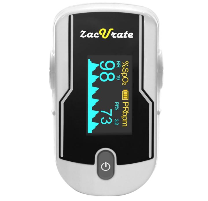 Wireless Bluetooth Fingertip Blood Pulse Oximeter Monitor with FREE App, SpO2, Heart Rate, Plethysmograph, and Perfusion Index Finger Oxygen Sensor Meter