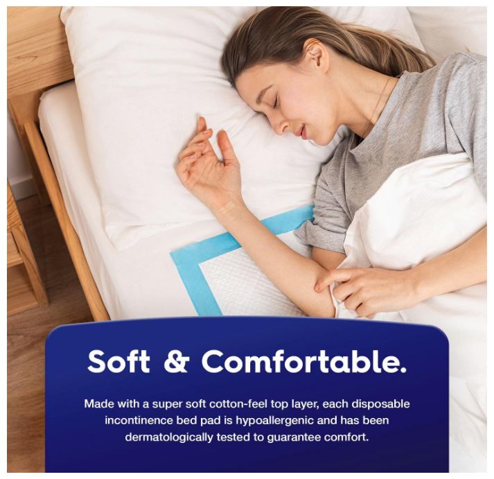 50 x  Bed Pads 36" x 36" | Extra Large Disposable Underpads | Heavy Duty & Ultra Absorbent Leak Proof Chucks Pads for Adults, Children, Babies & Pets | FSA & HSA Eligible