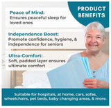 40 XL 36 x 36 Heavy Duty Ultra Absorbent Bed Pads w/ Adhesive by Nurture | Disposable Chux Liners, Underpads, Adult Incontinence Hospital Grade Chucks