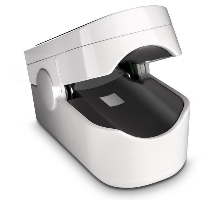 Fingertip Pulse Oximeter, Blood Oxygen Monitor with Free App, Plethysmograph, and Perfusion Index (with Bluetooth)