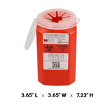 1.5qt (1PK) Mail-in Take Back Sharps Containers with Destruction Services for Safe & Environmentally-Responsible Needle Disposal | Home, Personal, Travel, and Professional Use