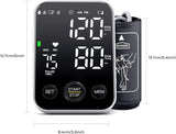 Blood Pressure Monitor Upper Arm Monitors for Home Use BP Machine Sphygmomanometer with 2x120 Reading Memory Adjustable Arm Cuff 8.7"-15.7" Large Display with LED Background Light Storage Bag