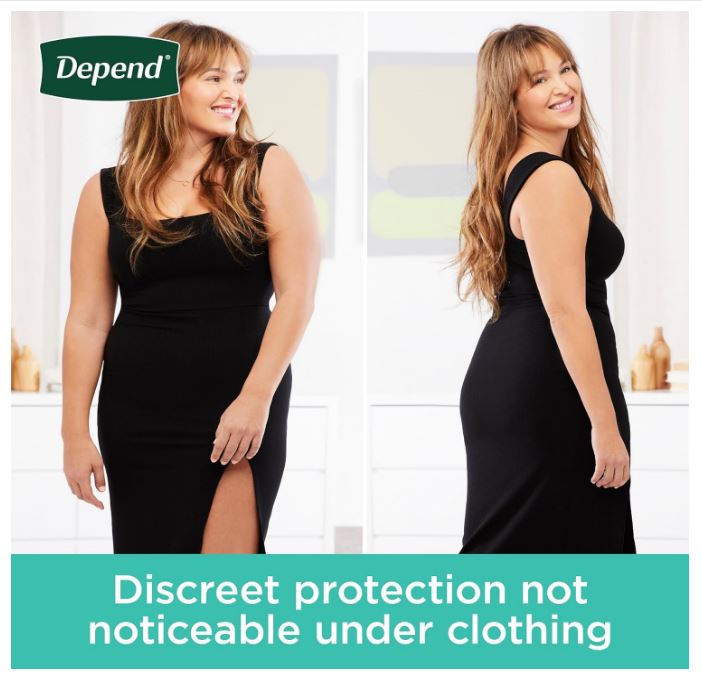 Adult Incontinence & Postpartum Bladder Leak Underwear for Women, Disposable, Maximum, Small, Blush