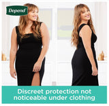 Adult Incontinence & Postpartum Bladder Leak Underwear for Women, Disposable, Maximum, Small, Blush