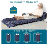 Alternating Air Pressure Mattress Pad with Micro Air Vents for Bedsore Prevention, with Whisper Quiet Pump, Waterproof Pressure Relief Ulcer Cushion Pad for Bed Sores for Hospital Bed Home Use