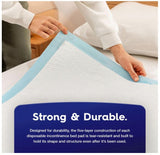 50 x  Bed Pads 36" x 36" | Extra Large Disposable Underpads | Heavy Duty & Ultra Absorbent Leak Proof Chucks Pads for Adults, Children, Babies & Pets | FSA & HSA Eligible