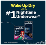 Girls' Nighttime Bedwetting Underwear, Size Large (68-95 lbs)