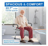 Shower Chair for Inside Shower with Arms and Back, 500 lbs Heavy Duty Shower Seat for Bathtub, Height Adjustable Safety Bath Seat for Elderly, Adults, Handicap and Disabled