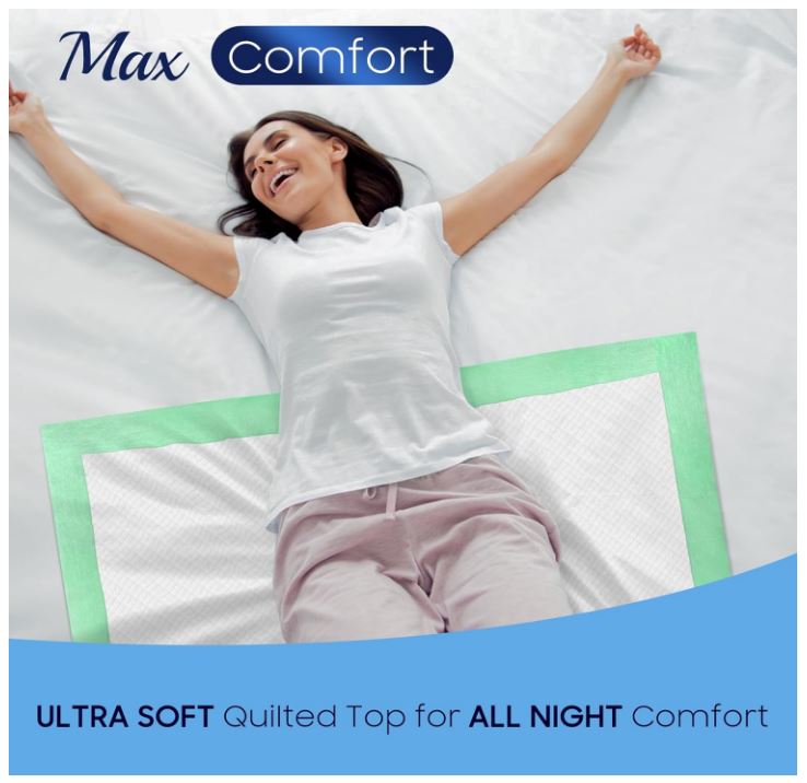 50 Count Hospital Grade 130 Gram 36” x 36” Max Absorbency Disposable Underpads, Leakproof Quick Drying XXXL Bed Pads Disposable for Adults, Kids, Pets Incontinence Pads, Pee Pads